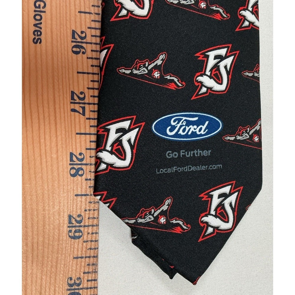 Richmond Flying Squirrels FS Ford GoFurther Handmade Necktie MiLB Baseball Promo